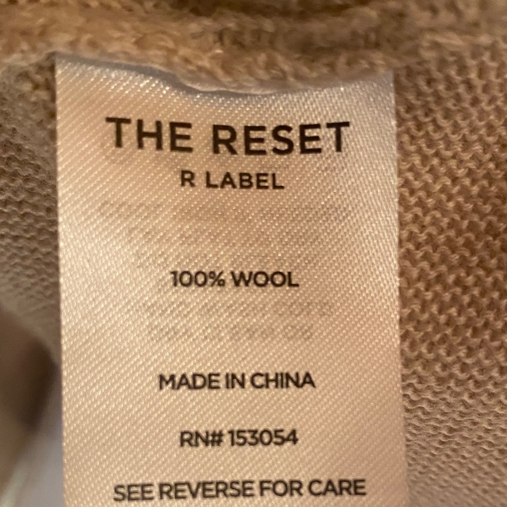 The Reset Women's Cardigan in Warm Tan - Picture 6 of 6